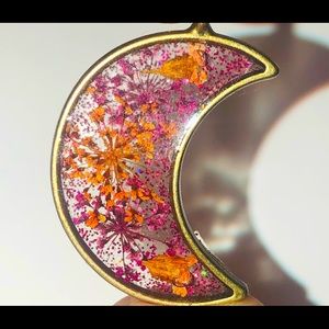 2 for $20 Handmade bronze crest pendant necklace